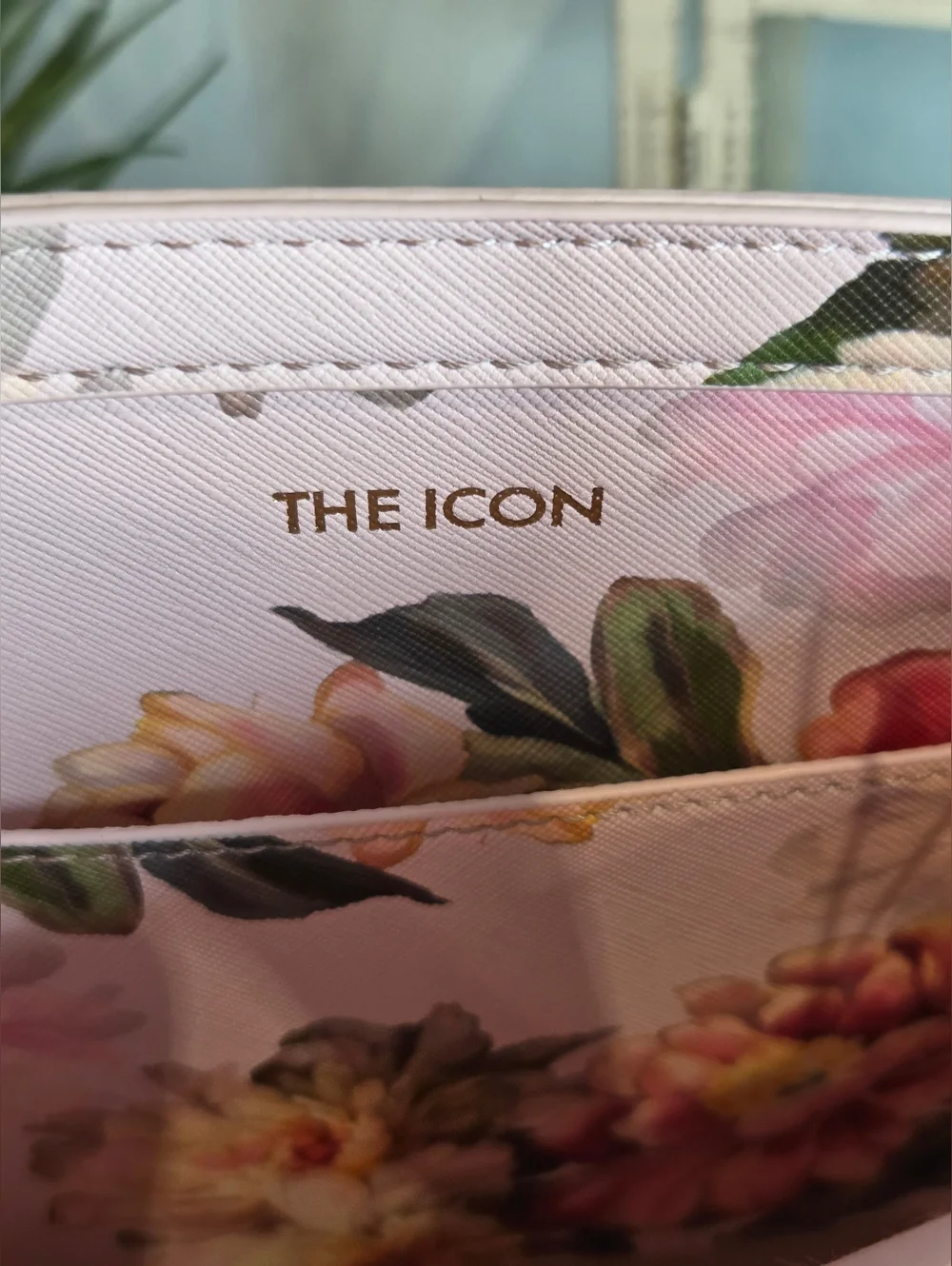 Ted Baker Pink Floral "The Icon" Tote Bag - Picture 4 of 5